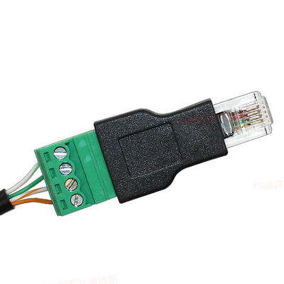 Tomadas modulares do conector macho de RJ11 6P4C a 4 Pin Screw Terminal Blocks Adapter