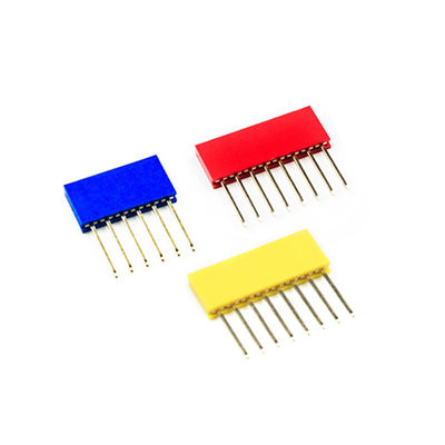 60pcs coloriu o conector longo reto do PWB de Pin Header 11mm Pin Socket da única fileira de 2.54mm