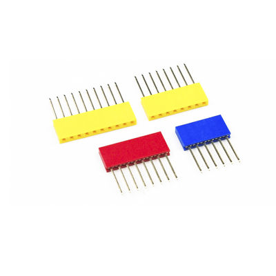 60pcs coloriu o conector longo reto do PWB de Pin Header 11mm Pin Socket da única fileira de 2.54mm