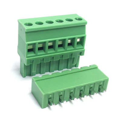 os blocos de terminais do parafuso do PWB do passo de 5.08mm obstruem Pin Header Horizontal Wiring Entry reto