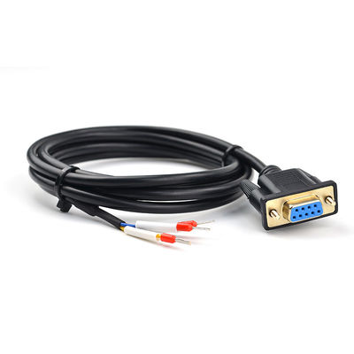 Porto de série secundário da terra do conector RS232 RXD TXD de DB9 D ao cabo de Exapansion de 3 terminais do pino