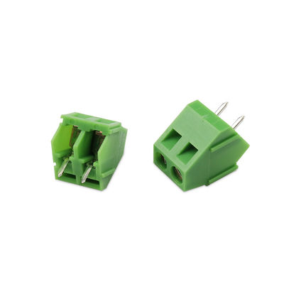 5.0mm Pitch PCB Soldagem Conectores de montagem de parafuso Blocos terminais 45° Entrada lateral