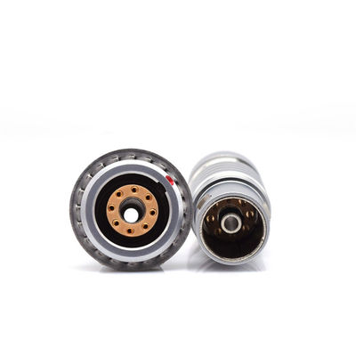 OVO 3B 8 Pin Plus de FGG 1 do soquete push pull da tomada do Auto-fechamento da maneira conector misturado pneumático elétrico