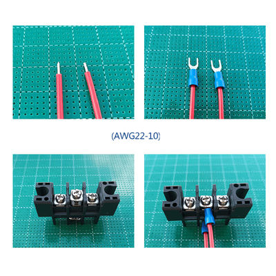 alimentação de 600V 40A 100A 75A 150A através de passo fixado na parede dos blocos de terminais 13.0mm 16.0mm 21.0mm 27.0mm da barreira