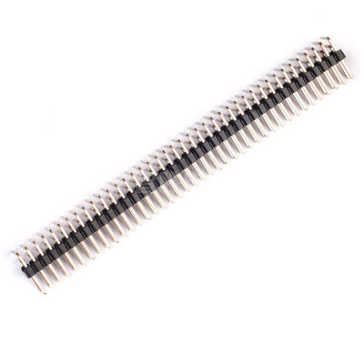 Do conector 2.54mm masculino do PWB SMT de Pin Header do ângulo do passo 1.27mm 2.0mm a única fileira tripla dupla personalizou