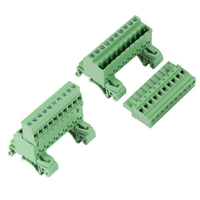 5.08mm/0,2&quot; trilho Pluggable do ruído dos blocos de terminais do parafuso do passo que monta 300V 10A