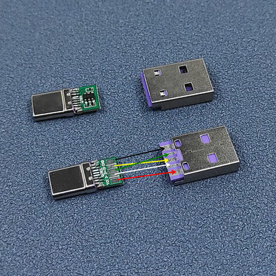 Tipo teclado mecânico de USB 3,1 do jogo de DIY dos telefones celulares de Shell Data Charge Cable For da tomada do conector do metal de C