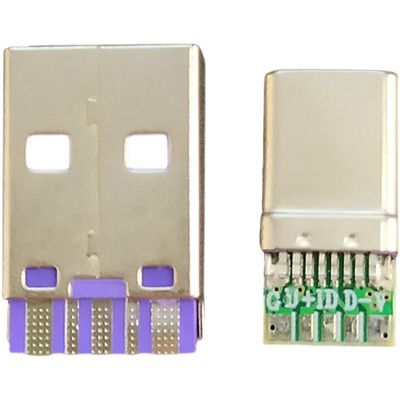 Tipo teclado mecânico de USB 3,1 do jogo de DIY dos telefones celulares de Shell Data Charge Cable For da tomada do conector do metal de C