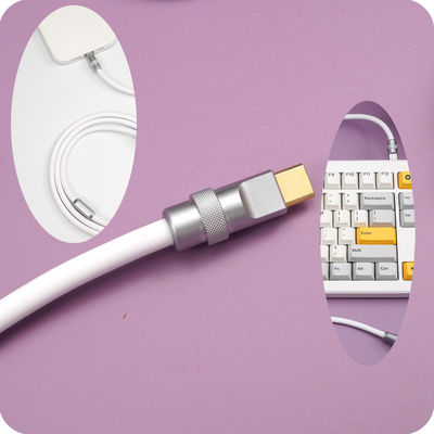 Tipo teclado mecânico de USB 3,1 do jogo de DIY dos telefones celulares de Shell Data Charge Cable For da tomada do conector do metal de C