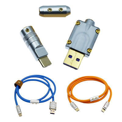 Tipo teclado mecânico de USB 3,1 do jogo de DIY dos telefones celulares de Shell Data Charge Cable For da tomada do conector do metal de C