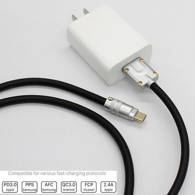 Tipo teclado mecânico de USB 3,1 do jogo de DIY dos telefones celulares de Shell Data Charge Cable For da tomada do conector do metal de C