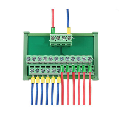 1 no divisor da fonte de energia da placa da fuga de 12 para fora blocos de terminais que prende o divisor da distribuição