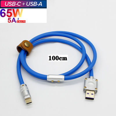 Tipo teclado mecânico de USB 3,1 do jogo de DIY dos telefones celulares de Shell Data Charge Cable For da tomada do conector do metal de C