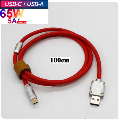 Tipo teclado mecânico de USB 3,1 do jogo de DIY dos telefones celulares de Shell Data Charge Cable For da tomada do conector do metal de C