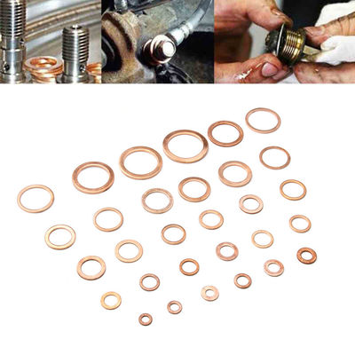 568pcs 30 faz sob medida o jogo liso de cobre métrico IMPA813080 de Ring Washer Gaskets Assortment Set