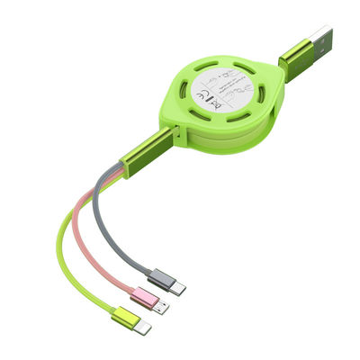 O tipo rápido dados de USB da carga do cabo 5A de C carrega o cabo líquido 20cm - 100cm Extractable do silicone