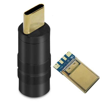o tipo paládio 100W de 6mm O.D USB 3,1 do cabo da carga de C que carrega para portáteis marca telefones espertos