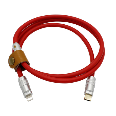 o tipo paládio 100W de 6mm O.D USB 3,1 do cabo da carga de C que carrega para portáteis marca telefones espertos