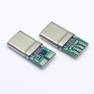 Tipo paládio 100W do jogo 6mm O.D USB-C 3,1 de DIY do cabo da carga de C que carrega para telefones das tabuletas dos portáteis