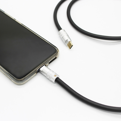 Tipo paládio 100W do jogo 6mm O.D USB-C 3,1 de DIY do cabo da carga de C que carrega para telefones das tabuletas dos portáteis