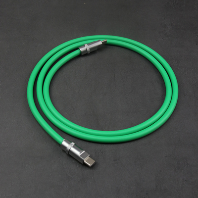 Tipo paládio 100W do jogo 6mm O.D USB-C 3,1 de DIY do cabo da carga de C que carrega para telefones das tabuletas dos portáteis