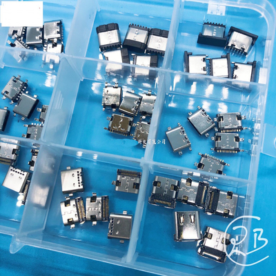 Tipo receptáculo fêmea 75pcs 120pcs do soquete do conector 6P 16P 24P do jogo de reparação USB-C do porto de C Charing