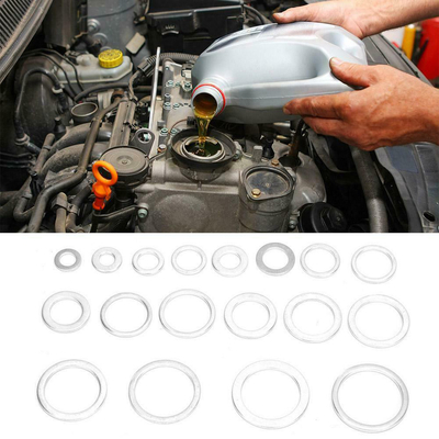 260pcs 13 faz sob medida o jogo liso de alumínio métrico da variedade das gaxetas de Ring Oil Drain Plug Washers