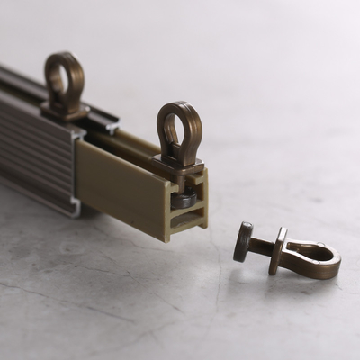 Cortina curvada Rod Track Rail Inner Pulley de Polo do alumínio janela plástica dobrável resistente
