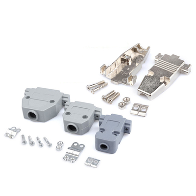 Conector de pino 15 D-secundário Hood Cover Backshell plástico de DB9 RS232 9 Pin Male Female DB15 VGA