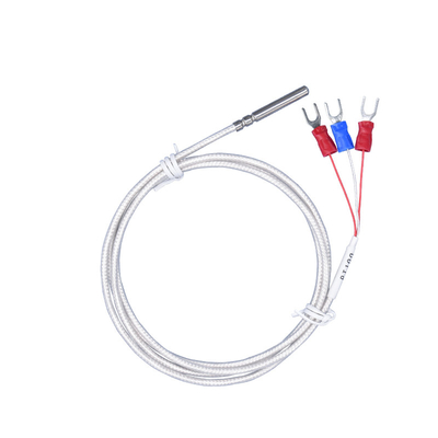 Tubo de aço inoxidável PT100 -50°C~200°C da ponta de prova de Thermocouple Sensor Cable do controlador de temperatura