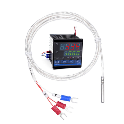 Tubo de aço inoxidável PT100 -50°C~200°C da ponta de prova de Thermocouple Sensor Cable do controlador de temperatura