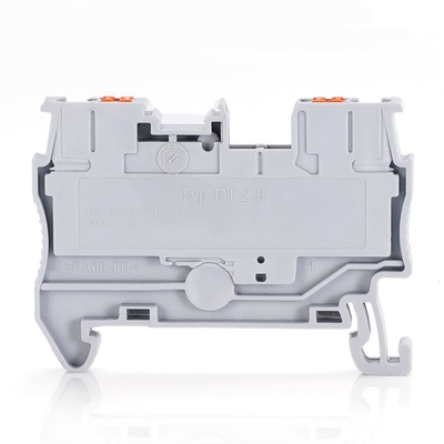 PT 2.5 Din Conector montado em trilho Kit de blocos terminais de prensagem de molas