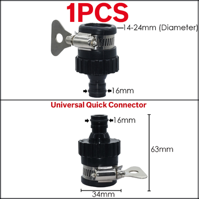 Polegada rápida plástica dos acessórios 1/2 do adaptador da mangueira do conector da torneira da mangueira da água do jardim 3/4 de polegada