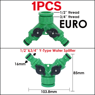 Polegada rápida plástica dos acessórios 1/2 do adaptador da mangueira do conector da torneira da mangueira da água do jardim 3/4 de polegada