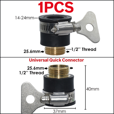 Polegada rápida plástica dos acessórios 1/2 do adaptador da mangueira do conector da torneira da mangueira da água do jardim 3/4 de polegada