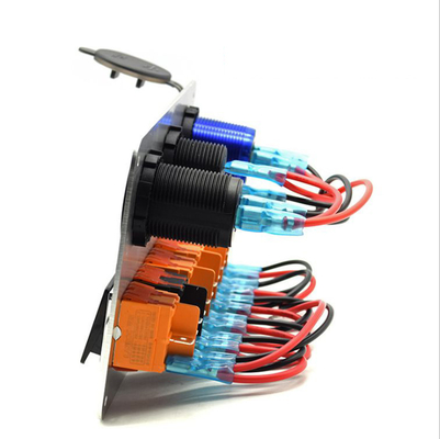 Soquete de poder duplo 4.8A do adaptador da tomada do carregador de USB para o auto navio 12-24V impermeável do caminhão da motocicleta