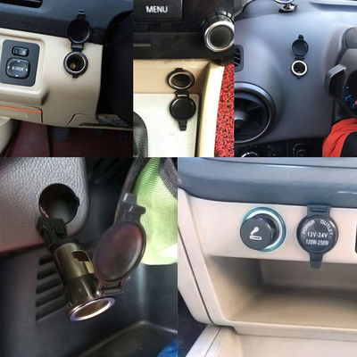 Peças mais claras da tomada de poder da tomada do soquete do cigarro do carro para a motocicleta 12V 24V do caminhão do carro impermeável