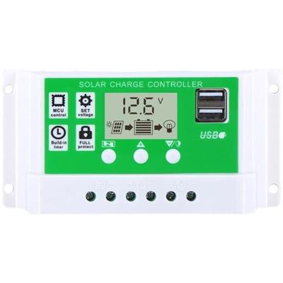 Do controlador solar da carga de MPPT regulador duplo de Battery Charging Panel USB Controlador De Carga 12V 24V auto