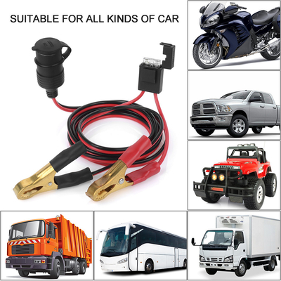 Tomada de poder fêmea do soquete mais leve do cigarro do caminhão da motocicleta do carro com 5M Cable 12V 24V