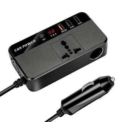 C.C. 24V 12V do inversor do carro do caminhão 200W à estação rápida da carga de USB do adaptador do carregador do poder do conversor da C.A. 220V
