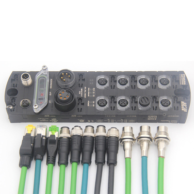 Cabo de corrente flexível M12 do arrasto ao Turnkey das cablagens do cabo Cat6 da rede Ethernet do conector da tomada RJ45