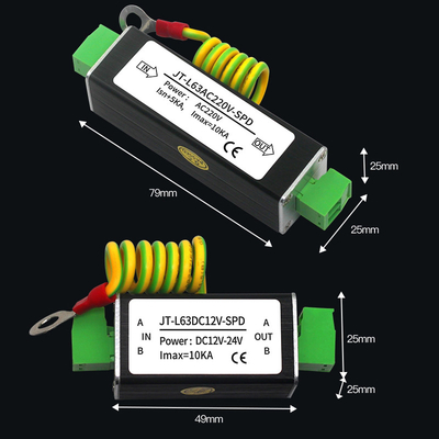 Prendedor do impulso do SPD RS485 do para-raios de Protectection 12V 24V 220V do impulso do sinal de controle