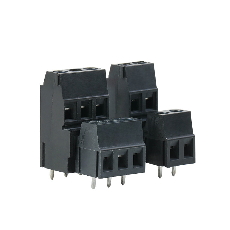 5.08mm / 0.2" Pitch PCB conectores de parafuso preto blocos terminais 2P 3P combinação dupla linha