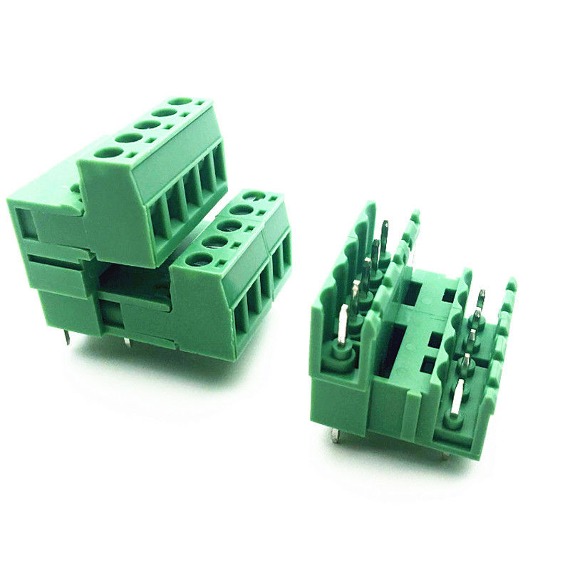 os blocos de terminais Pluggable do parafuso do PWB de Jointable da fileira dupla do passo de 5.08mm obstruem Pin Header