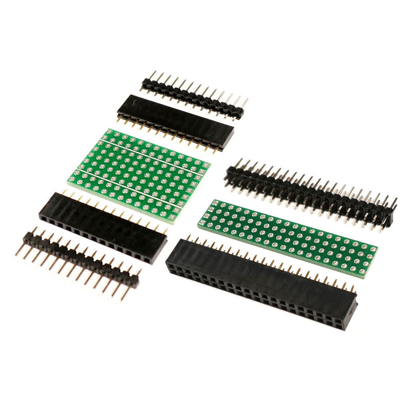 jogo da placa do PWB de 2x20 1x13 2.54mm Pin Header Housing Prototyping para Arduino