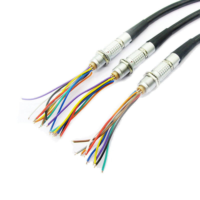 Fabricante de travamento automático push pull coaxial do conjunto de cabo do chicote de fios do fio do conector do OVO 0B 1B 2B de FGG
