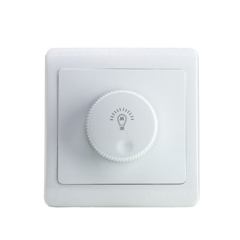 Botão mais não ofuscante de Wall Mounted Rotary do controlador do brilho do interruptor da lâmpada do diodo emissor de luz de AC85-120V AC180-265V