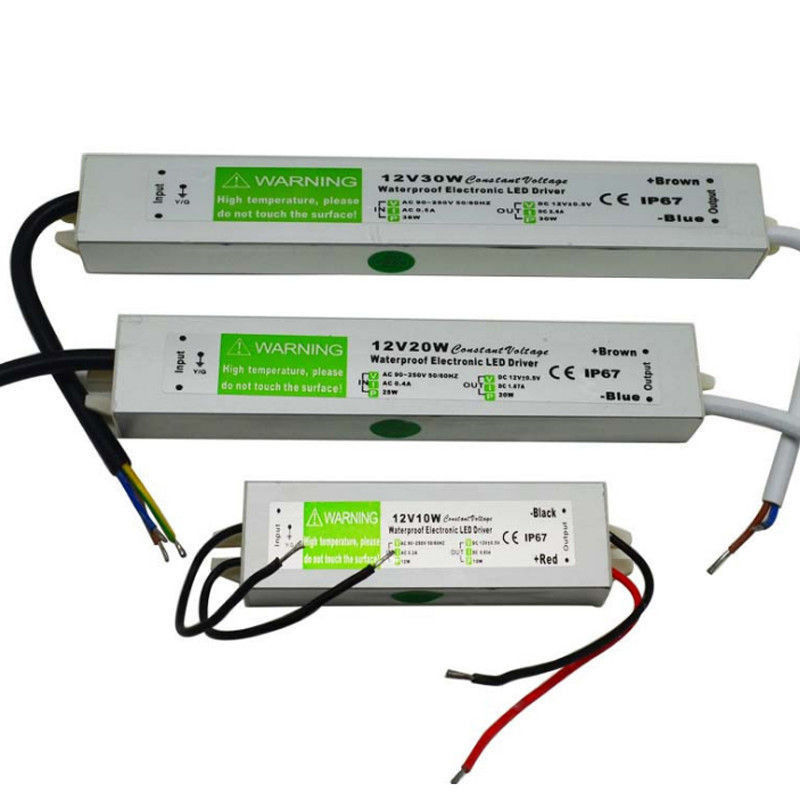 O CCTV de Constant Voltage Outdoor conduziu a fonte de alimentação de comutação IP67 12V impermeável 10W 20W 60W