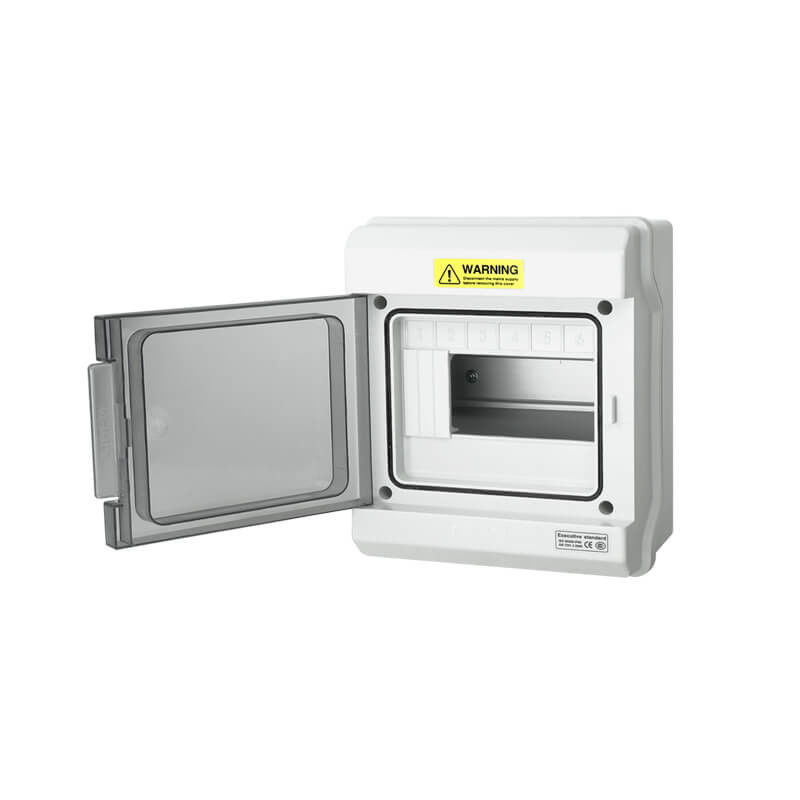6 da distribuição elétrica exterior impermeável do cerco do interruptor da maneira IP65 caixa de interruptor plástica