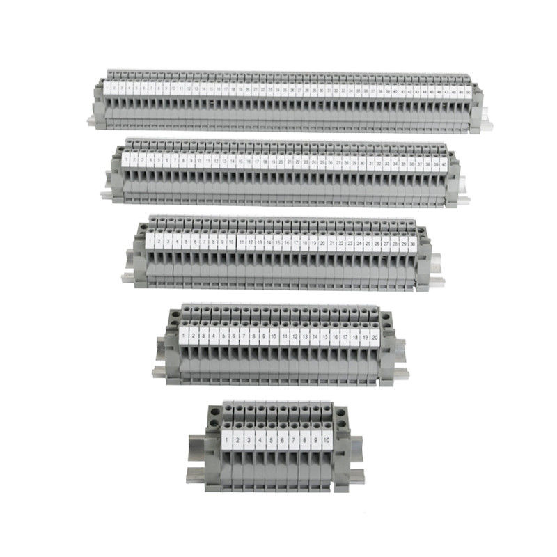 O trilho modular do RUÍDO do jogo UK2.5N dos blocos de terminais do parafuso de UK2.5B montou as tiras 32A 690V